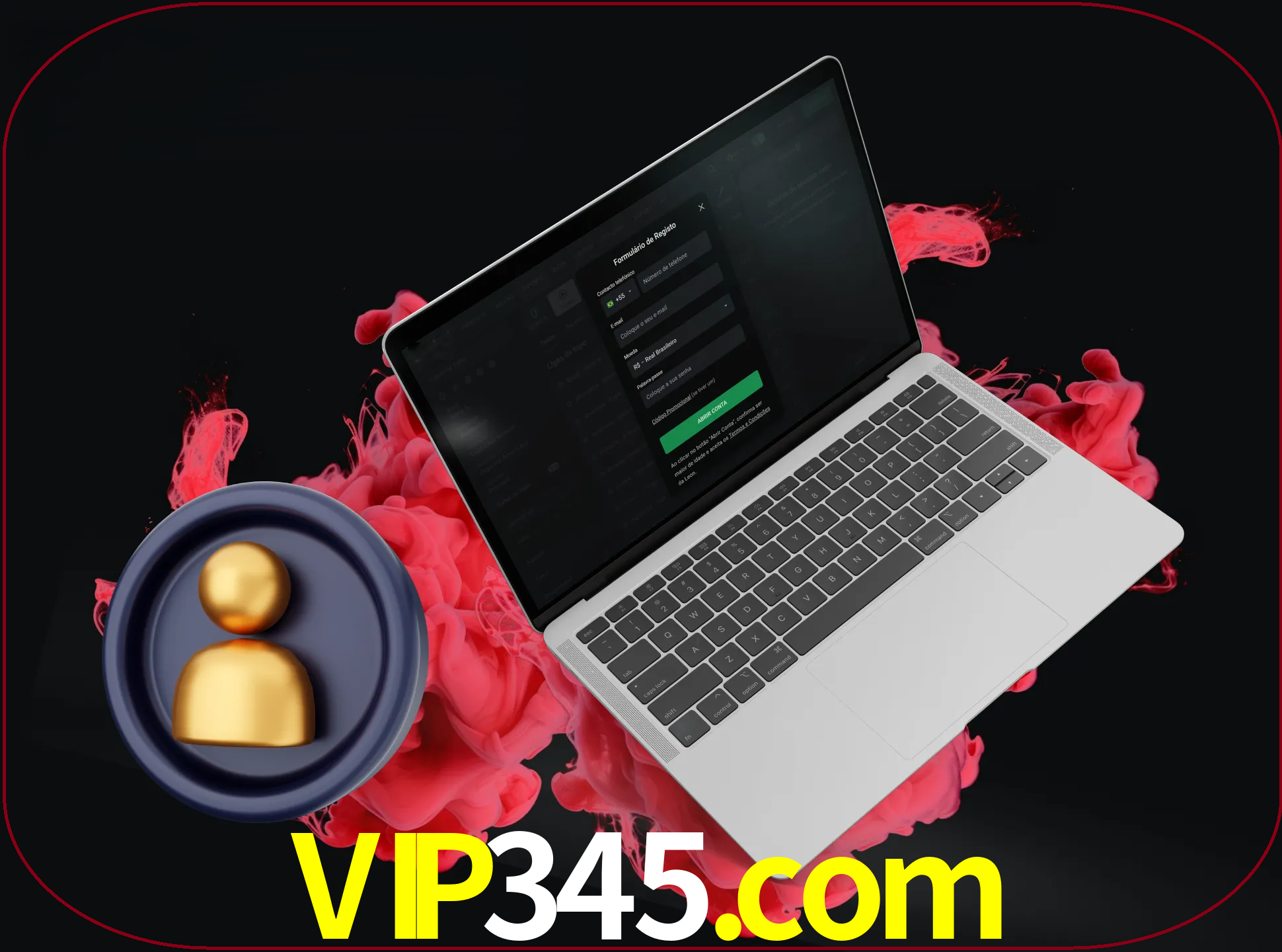 No cabeçalho do site vip345, clique no botão que o levará a um formulário especial onde terá de introduzir as suas informações actuais.